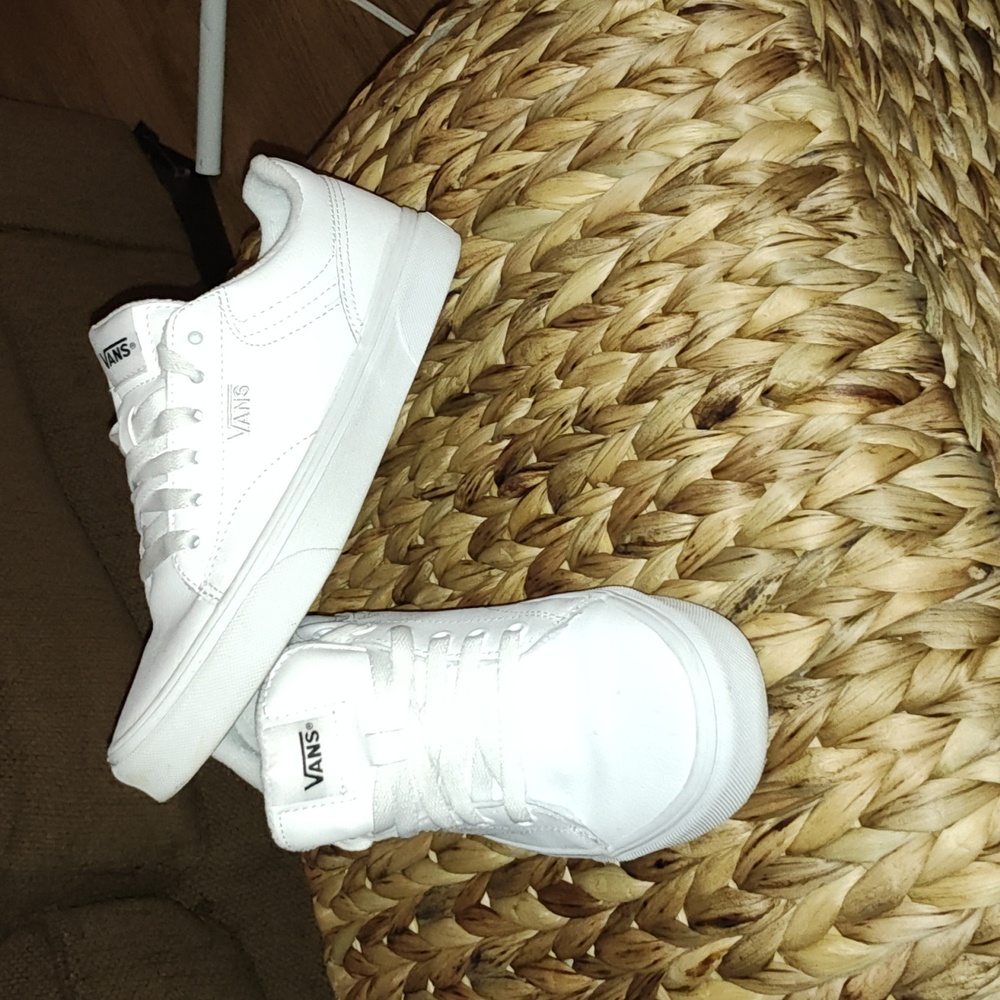 Leather white Vans